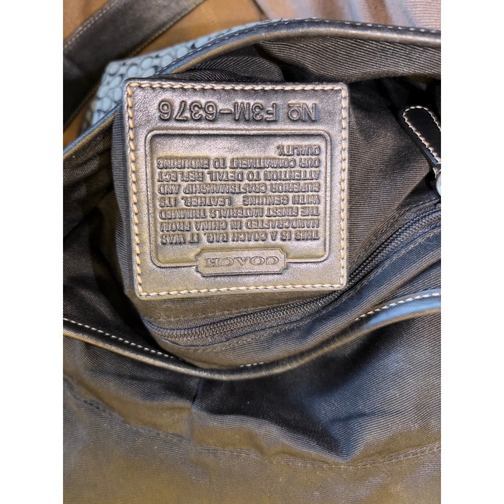 Coach Signature Jacquard Crossbody Bag Black - Picture 3 of 7